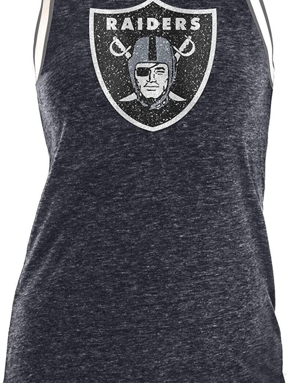 New Era Navy Raiders Logo Racerback Tank